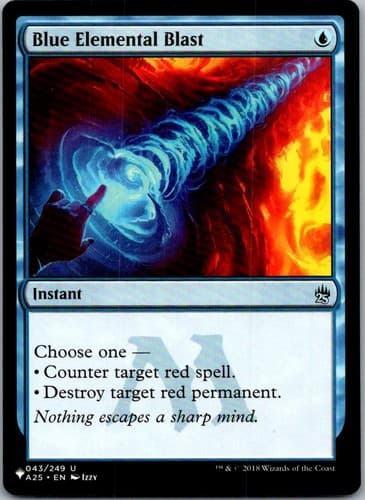 Blue Elemental Blast U LIST #43 NM MTG Magic