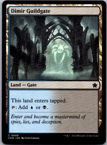 Dimir Guildgate C FDN #688 NM MTG Magic