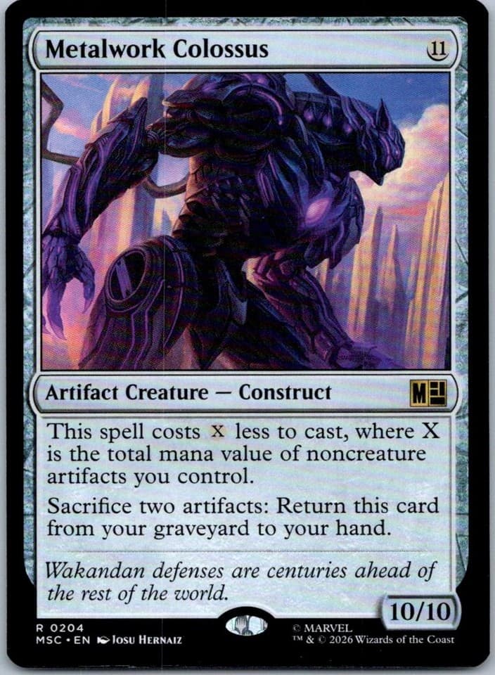 Metalwork Colossus R Commander: Marvel Super Heroes 204 NM