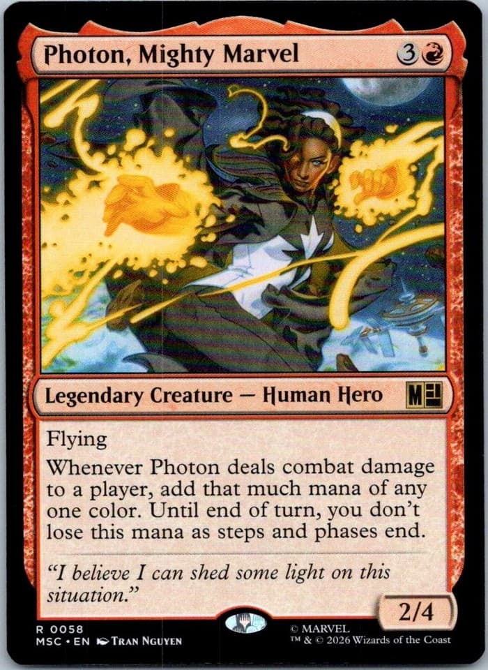 Photon, Mighty Marvel R Commander: Marvel Super Heroes 58 NM