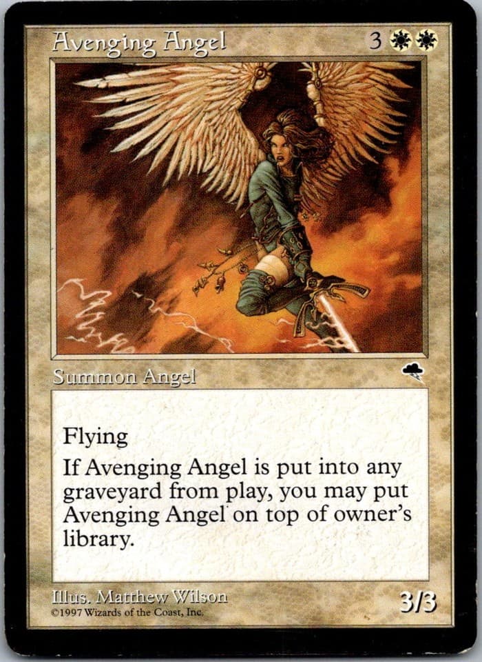 Avenging Angel R TMP #7 NM MTG Magic