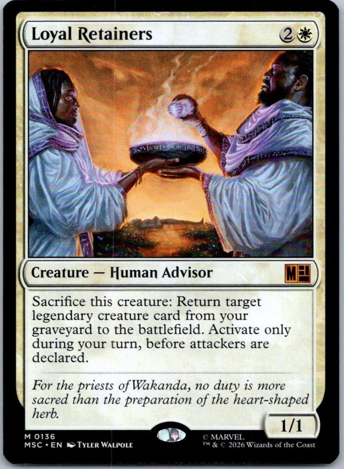 Loyal Retainers M Commander: Marvel Super Heroes 136 NM