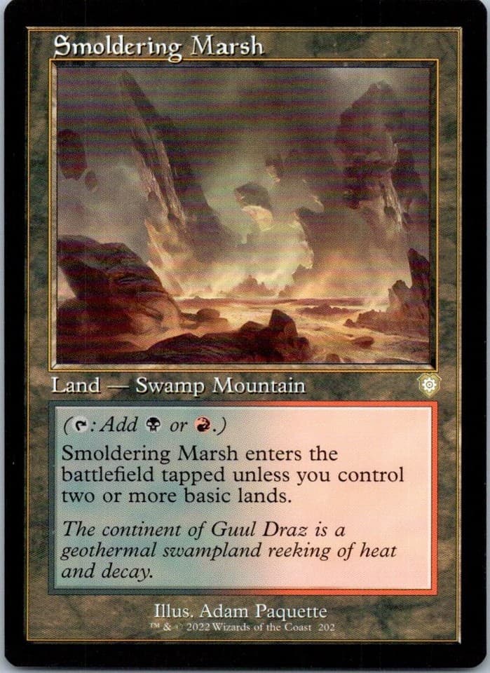 Smoldering Marsh (Retro Frame) R Commander: The Brothers' War 202 NM