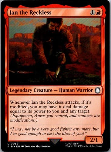 Ian the Reckless U PIP #59 LP MTG Magic