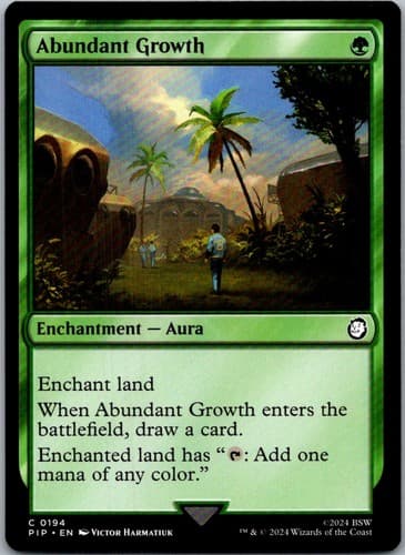 Abundant Growth C PIP #194 LP MTG Magic