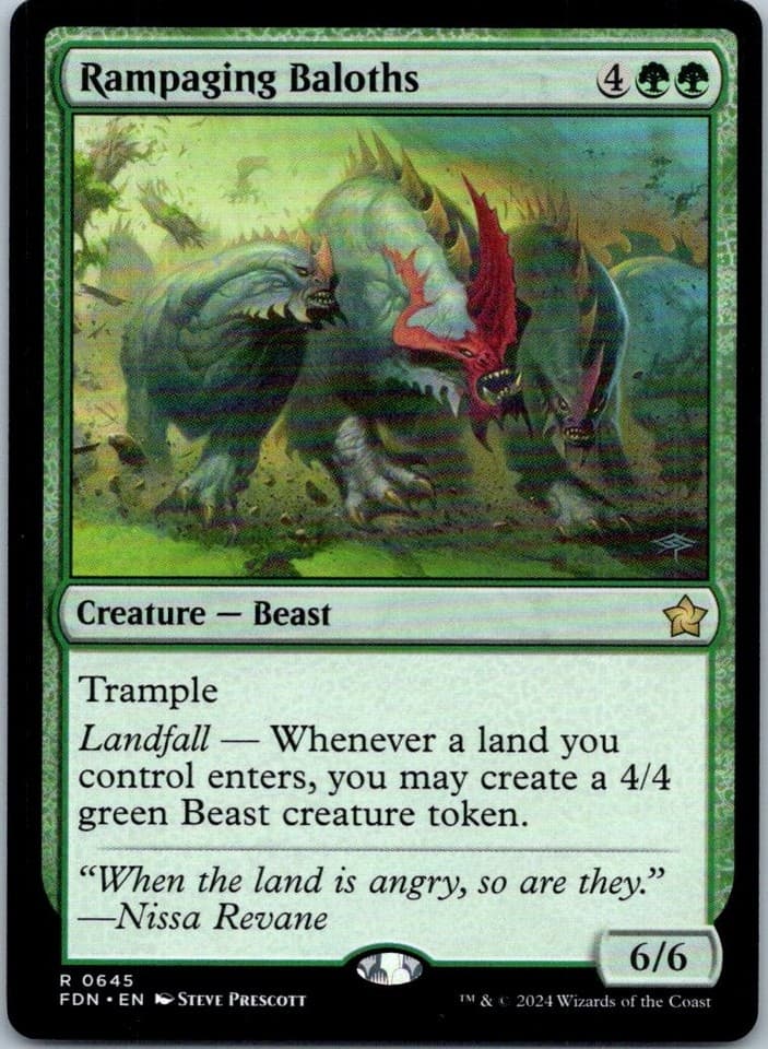 Rampaging Baloths R Foundations 645 NM