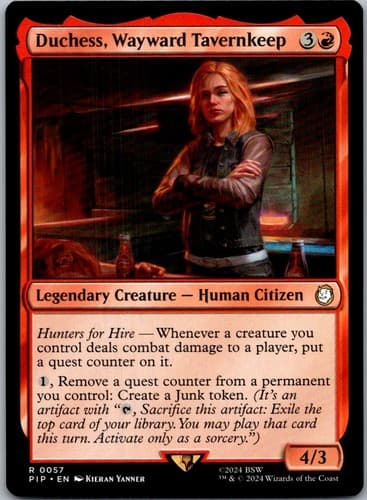 Duchess, Wayward Tavernkeep R PIP #57 LP MTG Magic