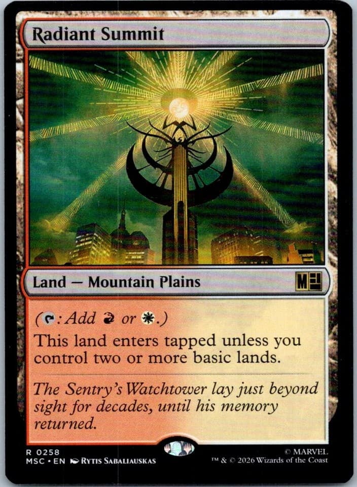 Radiant Summit R Commander: Marvel Super Heroes 258 NM