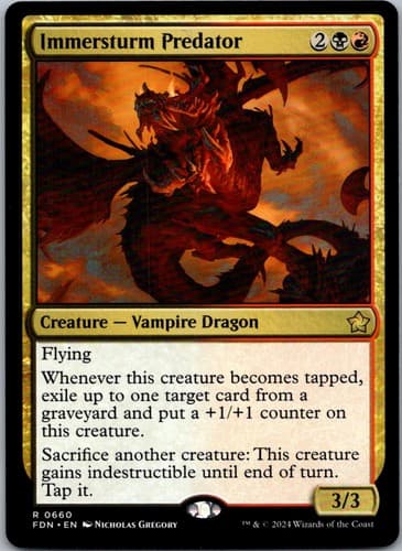 Immersturm Predator R PPKHM #214 LP MTG Magic