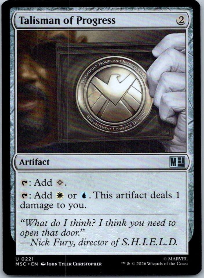 Talisman of Progress U Commander: Marvel Super Heroes 221 NM