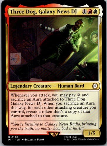 Three Dog, Galaxy News DJ R PIP #120 LP MTG Magic