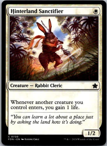 Hinterland Sanctifier C FDN #730 NM MTG Magic