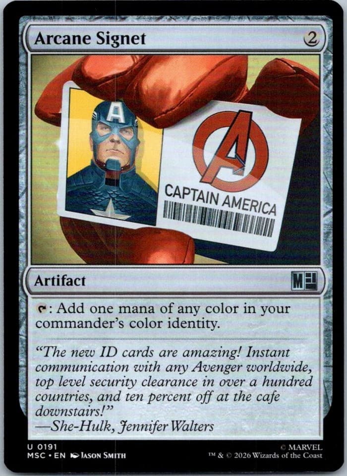 Arcane Signet () U Commander: Marvel Super Heroes 191 NM