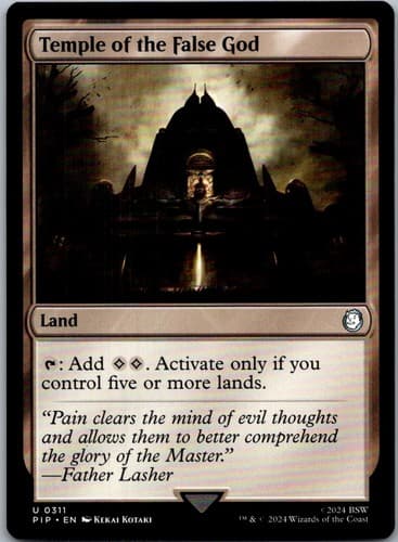 Temple of the False God U PIP #839 LP MTG Magic