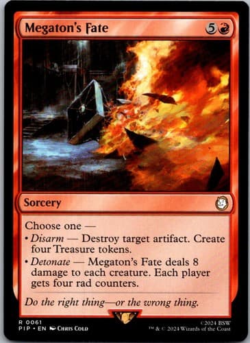Megaton's Fate R PIP #589 LP MTG Magic