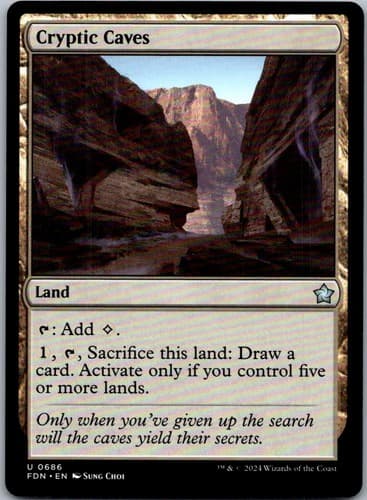 Cryptic Caves U ZNC #125 NM MTG Magic
