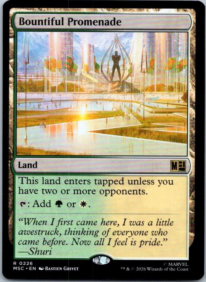 Bountiful Promenade R Commander: Marvel Super Heroes 226 NM