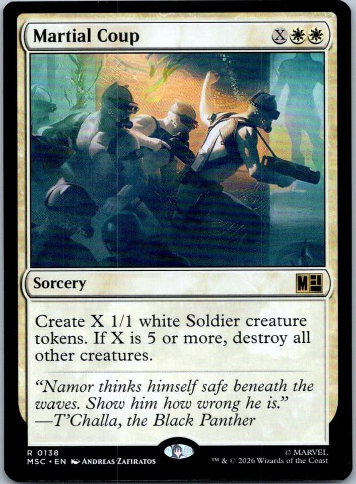 Martial Coup R Commander: Marvel Super Heroes 138 NM