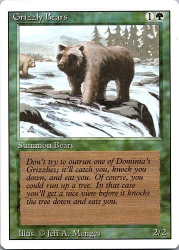 Grizzly Bears C 2ED # NM MTG Magic
