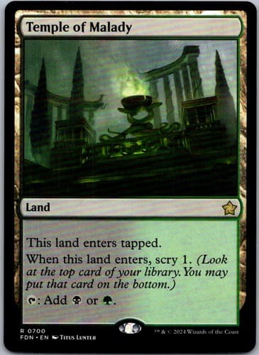 Temple of Malady R NCC #433 NM MTG Magic