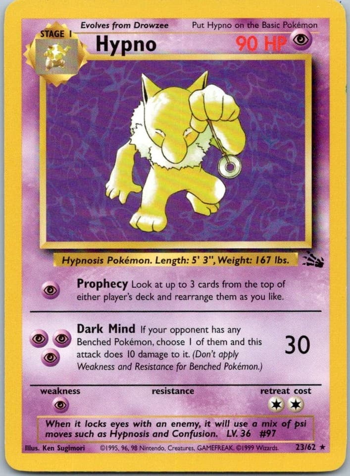Hypno Rare Legendary Collection 025/110 NM